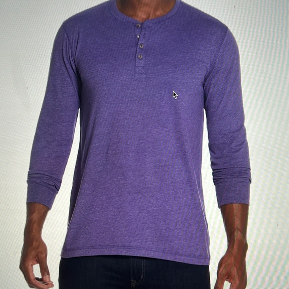 NEW Men's "Weatherproof Vintage" Henley Long Sleeve Top - Picture 1 of 4